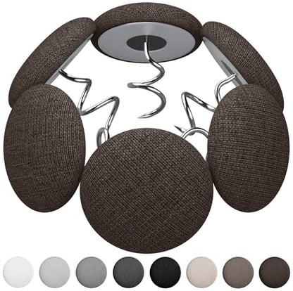 Linen Twist Pins Bed Skirt & Sofa Slipcover 12 Pack Dark Brown (12 Count)
