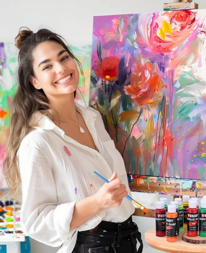 36 Colors Acrylic Paint Set (72 Fl Oz)