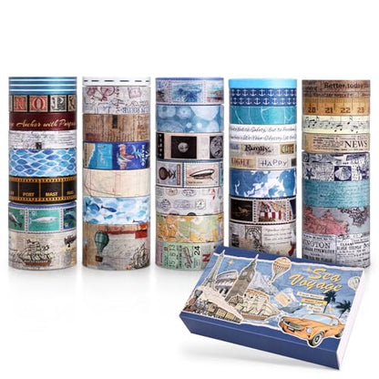 38 Rolls Vintage Washi Tape Set (38 Count)