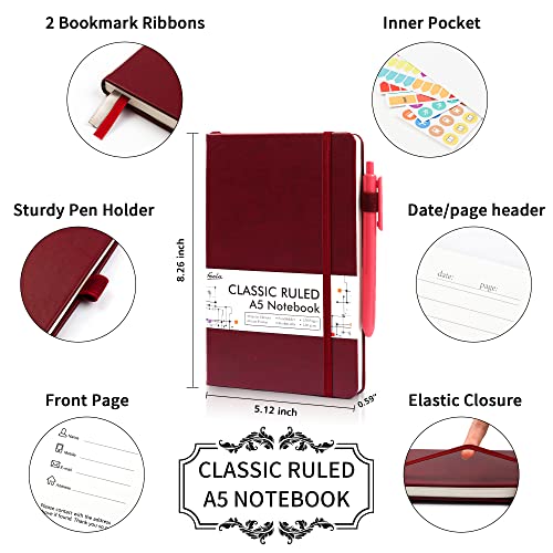 5 Pack Journal Notebook Bulk for School (5 Count)