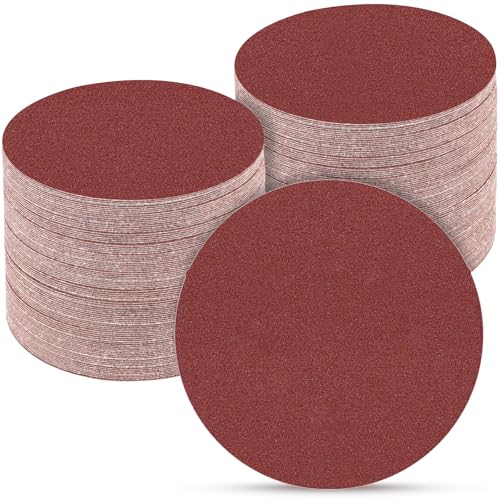 100PCS 5 Inch Sanding Discs 120 Grit Sandpaper for Orbital Sander (100 Count)