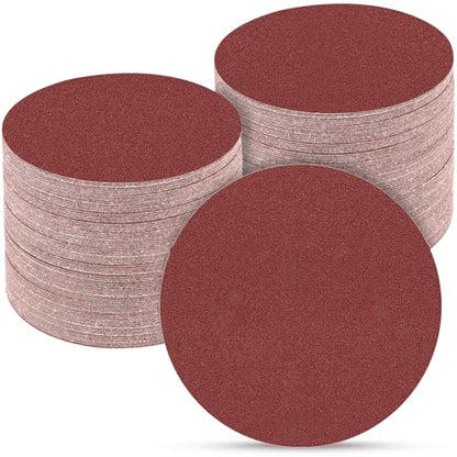 100PCS 5 Inch Sanding Discs 120 Grit Sandpaper for Orbital Sander (100 Count)