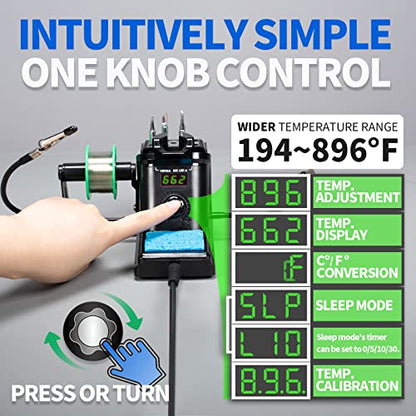 926 III 60W Digital Display Soldering Iron Station Kit w 2 Helping Hands