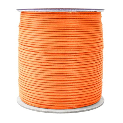 1.5mm Orange Waxed Cord (327 Foot)