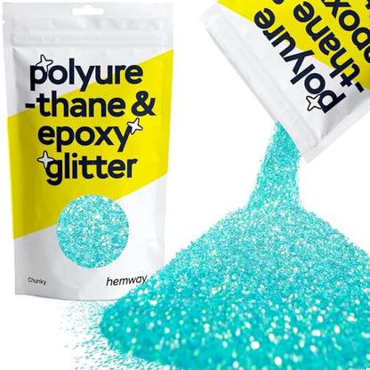 Resin Glitter Fluorescent Blue 100g Chunky (3.5274 Ounce)