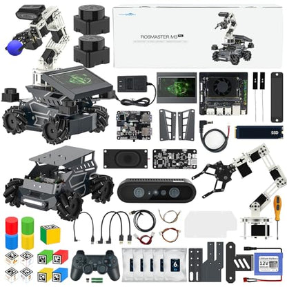ROS2 Robot Kit with Jetson Orin Nano 8GB Super Large AI Model with 6DOF Robotic Arm