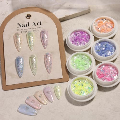 Holographic Opal Nail Art Glitter Flakes