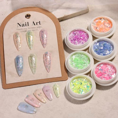Holographic Opal Nail Art Glitter Flakes
