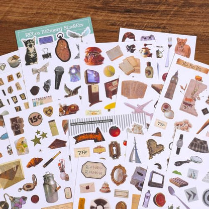 1000Pcs+ Vintage Sticker Book