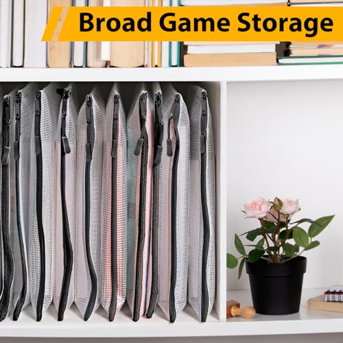 24pcs A4 Mesh Zipper Pouch File Bags
