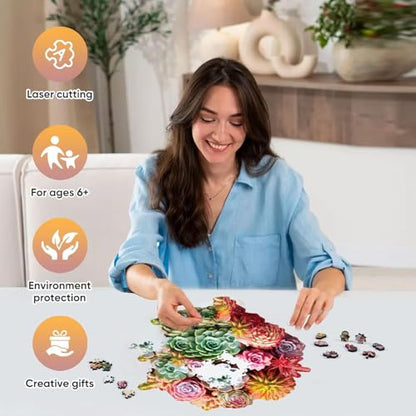 Wooden Puzzles for Adults 500 Pieces (500 Count)