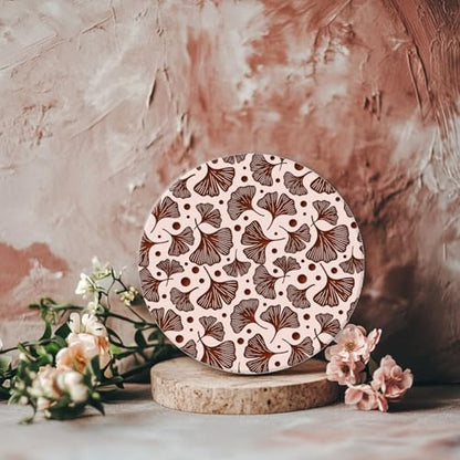 Ginkgo Biloba Plant Polymer Clay Texture Sheets Ginkgo Leaf Pattern Silicone Texture Stamp Clay Texture Mat Modeling Pattern Pad Sheets for Jewelry and Earrings Tools
