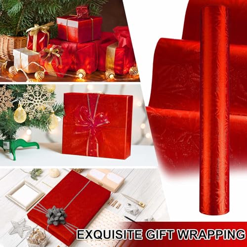 Embossed Floral Foil Wrapping Paper
