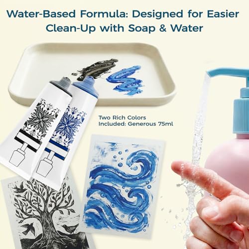 47 Pcs Linocut Kit for Printmaking