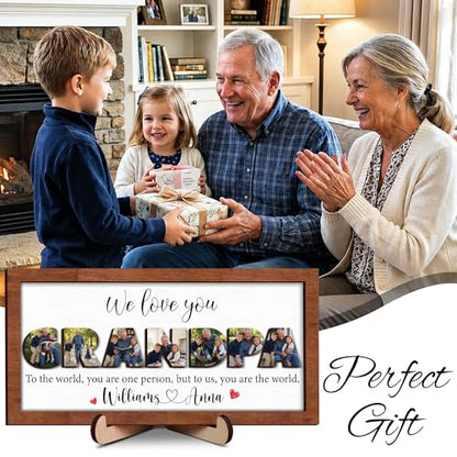 Personalized Grandpa Photo Gifts for Fathers Day
