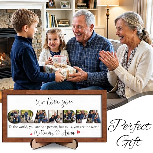 Personalized Grandpa Photo Gifts for Fathers Day