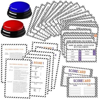 Halloween Party Friendly Feud Game with 2 Answer Buzzers (30 Count)