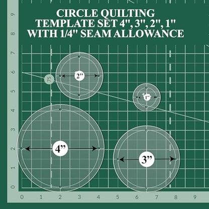 Quilting Acrylic Template Set (4 Count)