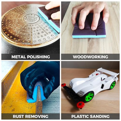 18pcs Sanding Sponge 180 grit Soft Sanding Block Washable and Reusable (18 Count)