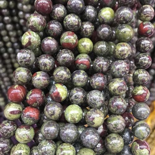 120pcs Adabele Natural Dragon Blood Jasper Gemstone 6mm Round Beads (116 Count)