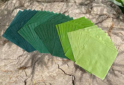 Natural Fiber Mulberry Paper Sheets 6 x 6 Inches (50 Count)