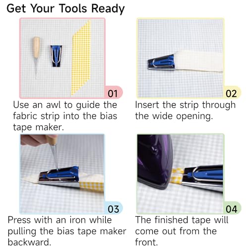 5 Size Bias Tape Maker Kit