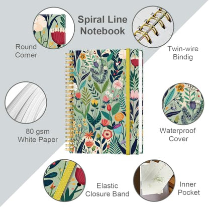 Lined Spiral Journal Notebook for Women & Men
