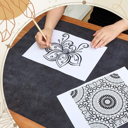 5 Sheets Large Carbon Paper for Tracing 20.3 x 78.7 Inch Graphite Transfer Paper Waxed Carbon Transfer Paper for Wood (5 .)
