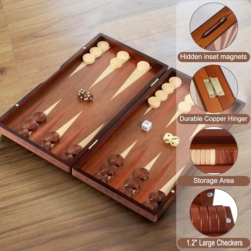 Handcrafted Wooden Backgammon Set