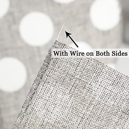 Polka Dots Burlap Ribbon (30 Foot)