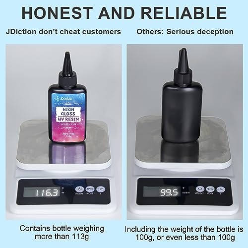 UV Resin 300g High Gloss Clear Hard Resin for Jewelry Making (10.5822 Ounce)