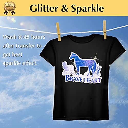 Glitter 2.0 Heat Transfer Paper for Inkjet Printer (20 Count)