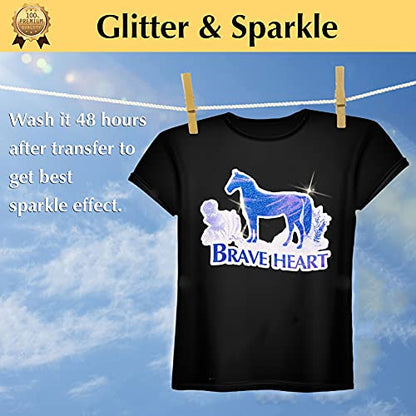 Glitter 2.0 Heat Transfer Paper for Inkjet Printer (20 Count)