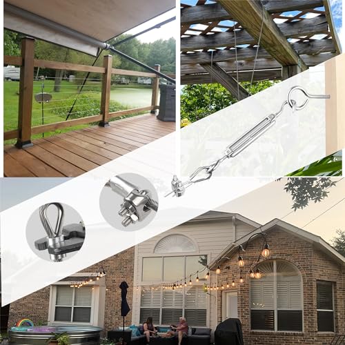 165FT Steel Cable Kit
