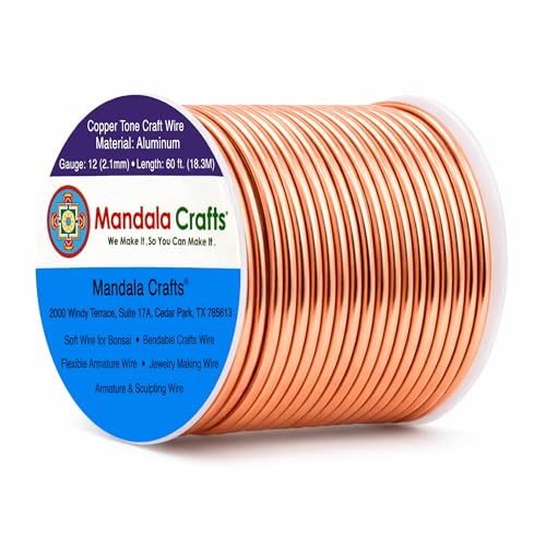 12 Gauge Copper Tone Anodized Aluminum Craft Wire