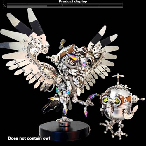 3D Metal Puzzle for Adults Mechanical Owl Egg 3D Model Kit (110 Count)