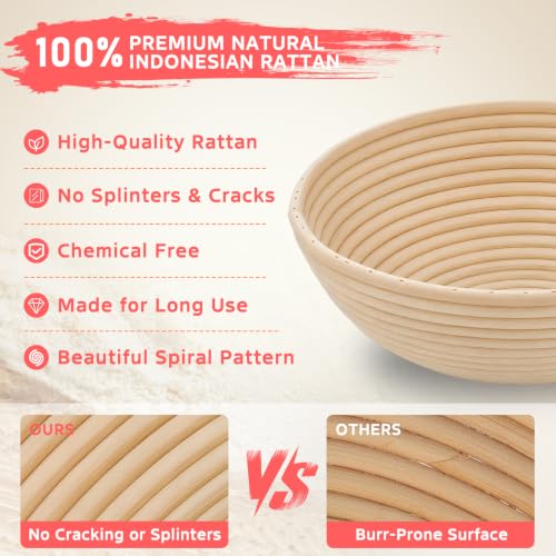 Sourdough Starter Kit with Enamel Cast Iron Pot 6.5 QT for Bread Baking