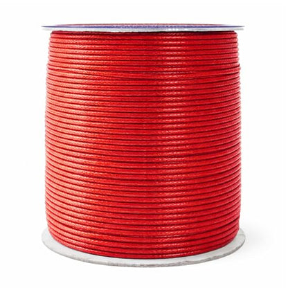 1.5mm Red Waxed Cord (327 Foot)