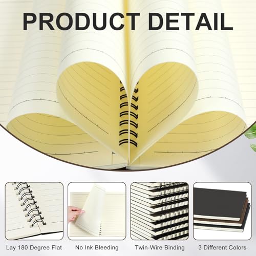 3 Pcs Spiral Notebooks (3 Count)