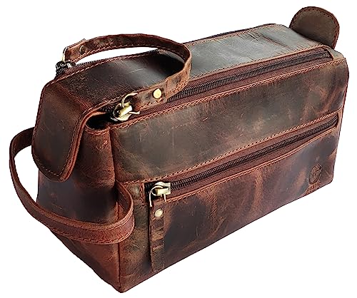 Leather Toiletry Bag for Men