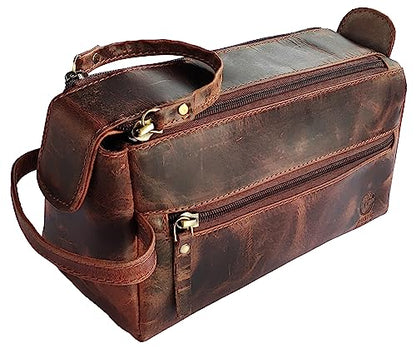 Leather Toiletry Bag for Men