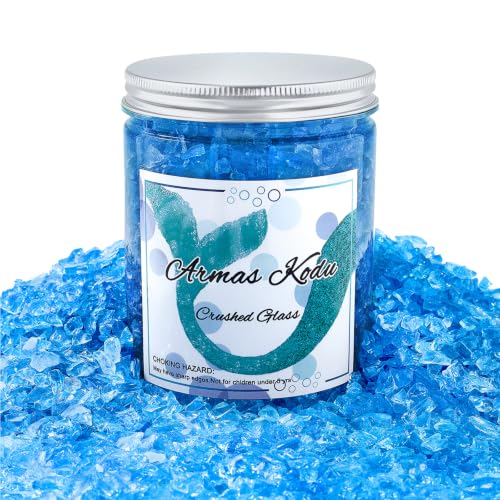 Ocean Blue Crushed Glass for Resin Art & Crafts