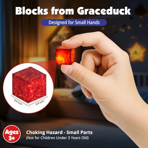 200 PCS Magnetic Blocks with Light Up Blocks (200 Count)