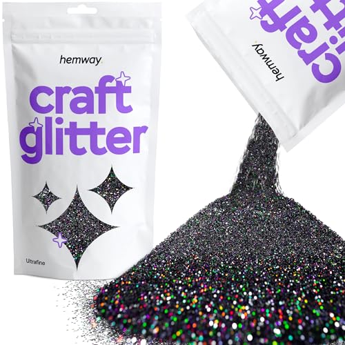 Craft Glitter Black Holographic 100g Ultrafine Glitter (3.5 Ounce)