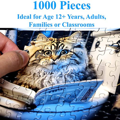 Pooping Cats & Kittens 1000 Pieces Jigsaw Puzzle. Perfect Bathroom Decoration