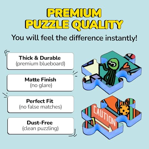Jigsaw Puzzles 1000 Pieces with Storytelling Comics (1000 Count)