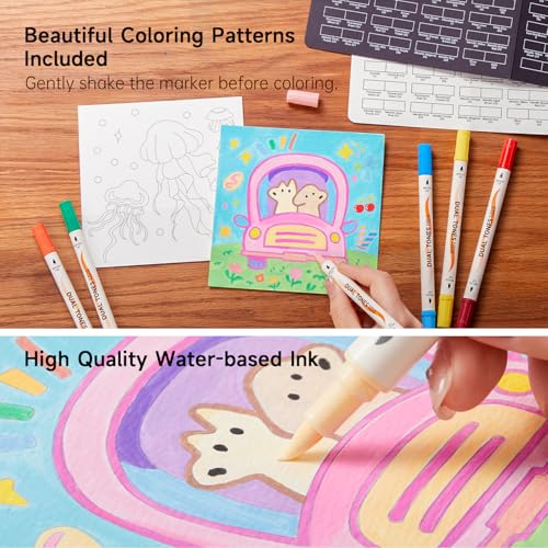 120 Colors Dual Tone Acrylic Paint Markers (60 Count)