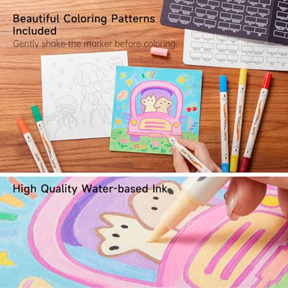 120 Colors Dual Tone Acrylic Paint Markers (60 Count)
