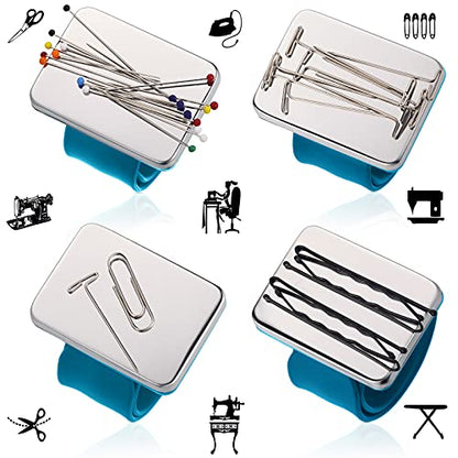 Magnetic Wrist Sewing Pincushion with 100 Pcs 1.5" Pins