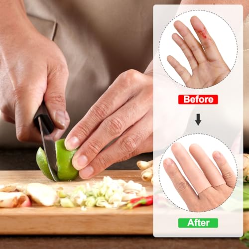20 Pcs Gel Finger Support Protector Caps Gloves (20 Count)